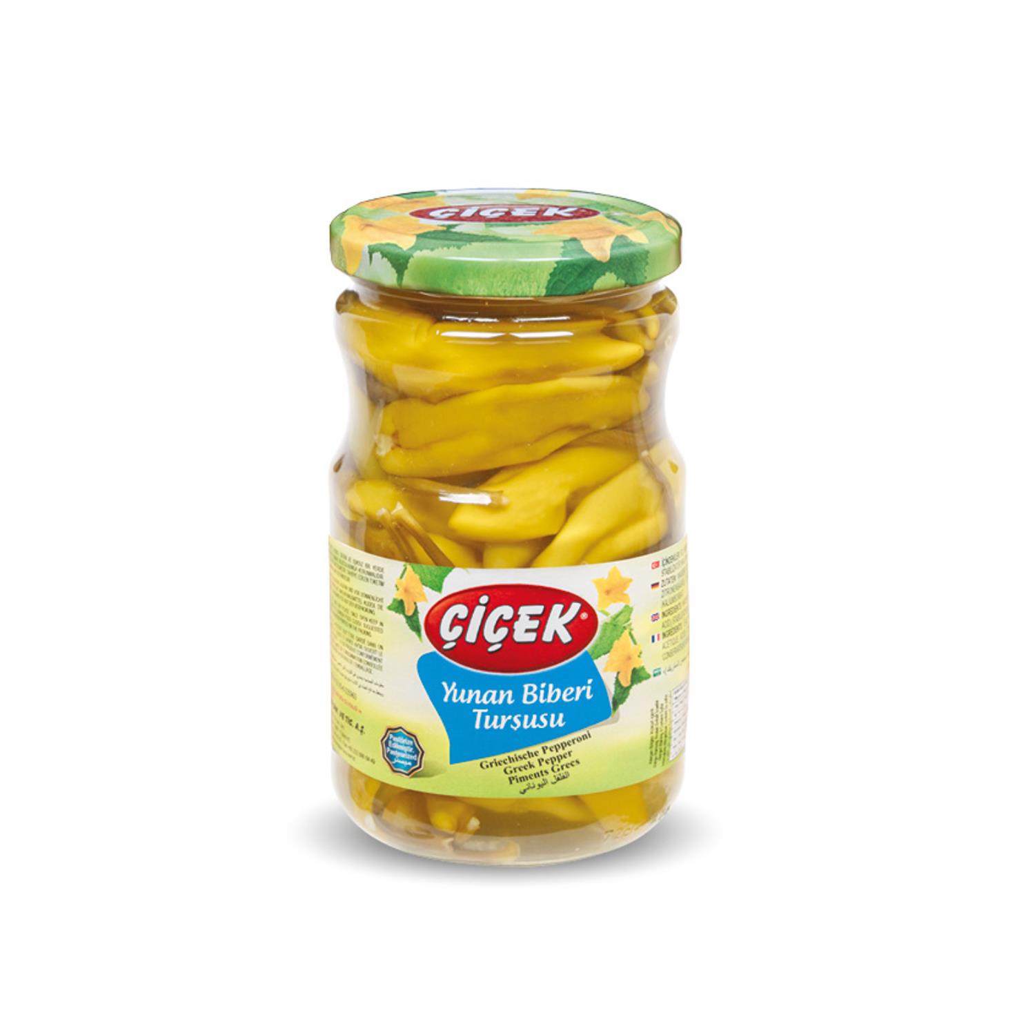 Çiçek Yunan Biber Turşu 720 ml Çiçek Yunan Biber Turşu 720 ml - Görsel 1