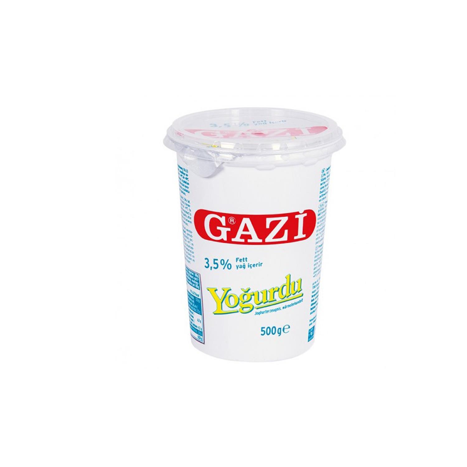 Gazi Natur Yoğurt 3,5% 12x500 g Gazi Natur Yoğurt 3,5% 12x500 g - Görsel 1