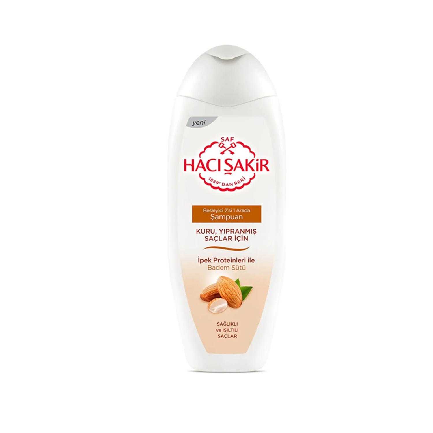 Hacı Şakir Şampuan Badem 12x500 ml Hacı Şakir Şampuan Badem 12x500 ml - Görsel 1
