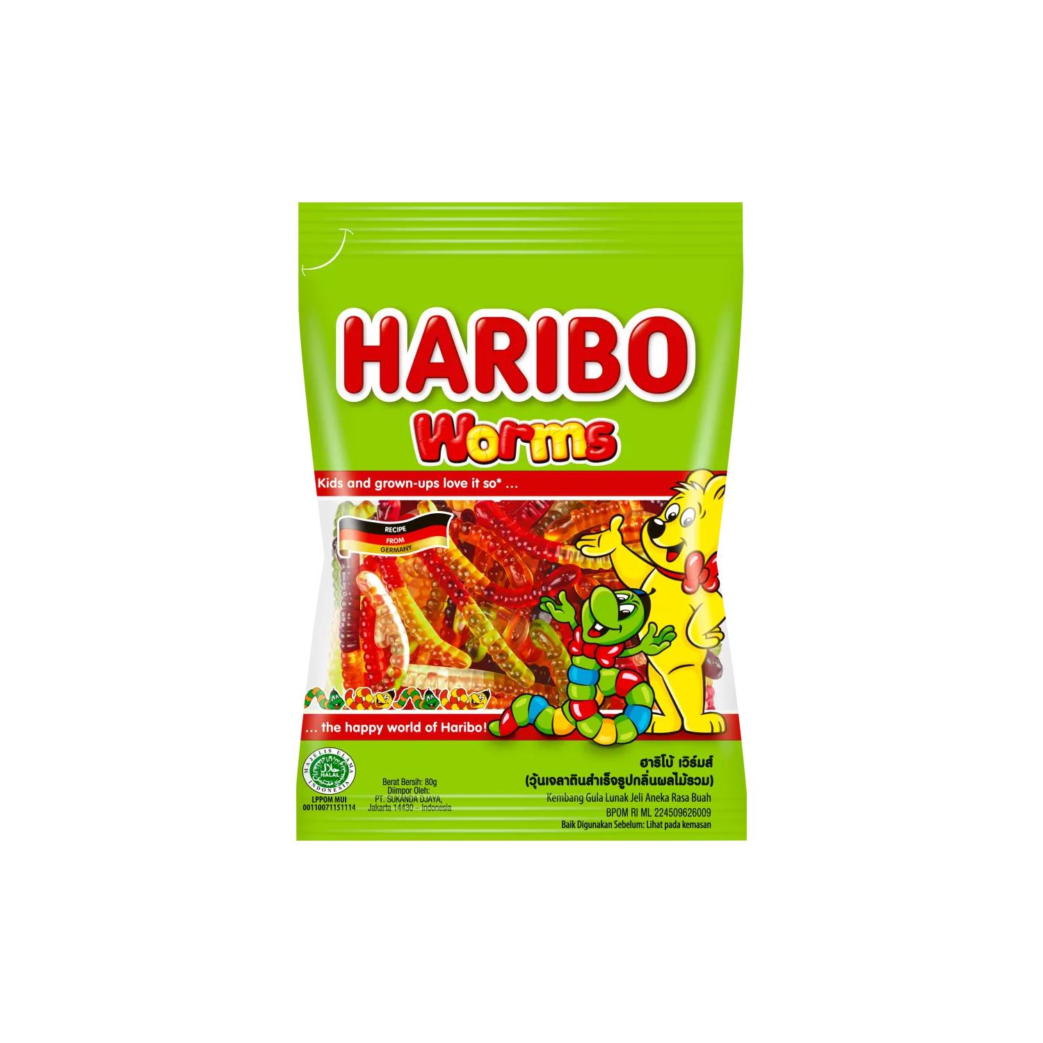 Haribo Worms 30x100 g Haribo Worms 30x100 g - Görsel 1